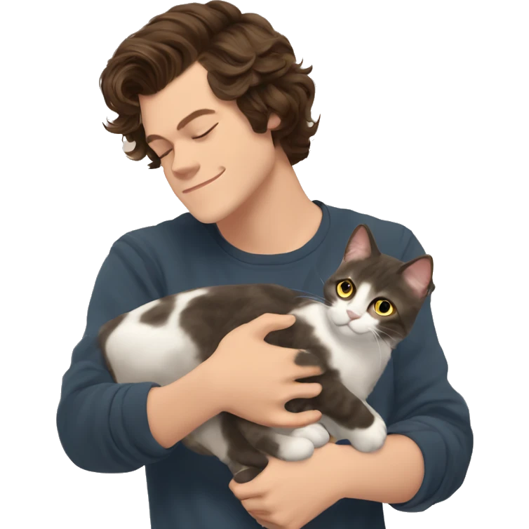 harry styles petting a cat emoji