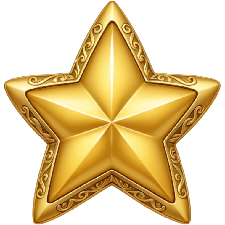 golden star-shaped trinket emoji