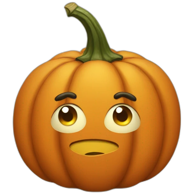 shrug pumpkin emoji