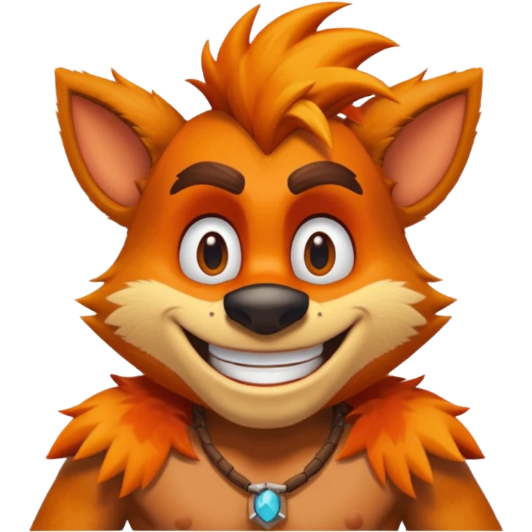 friendly crash bandicoot emoji