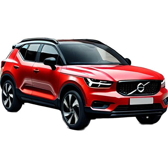 Red Volvo xc40 2024 emoji
