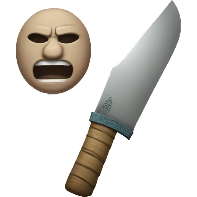 Chinese ancient big knife emoji