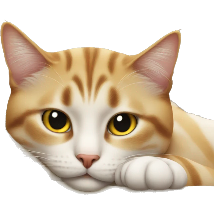 Lazy cat emoji