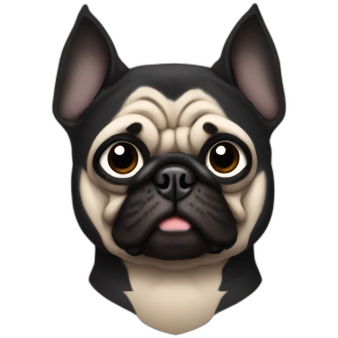Pug batman emoji