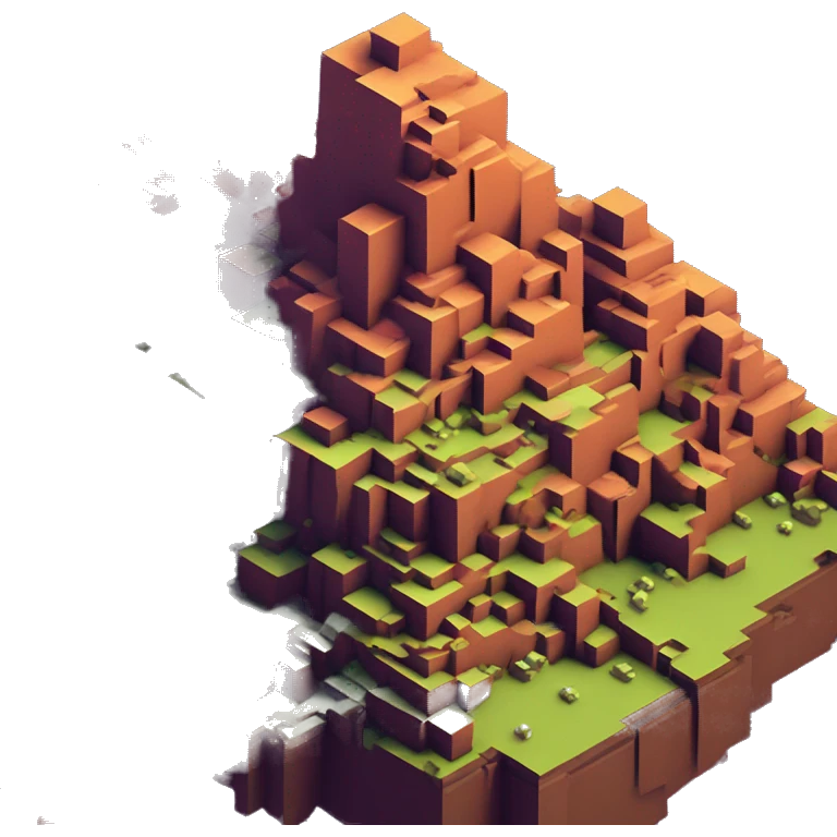 isometric-3d-nether-minecraft-landscape emoji