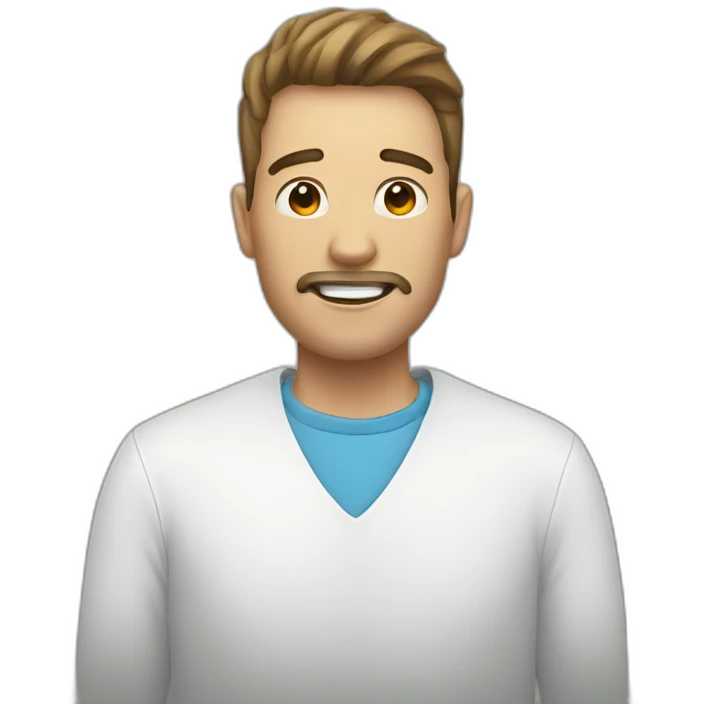 A man that got wisdom teeth removed just now emoji