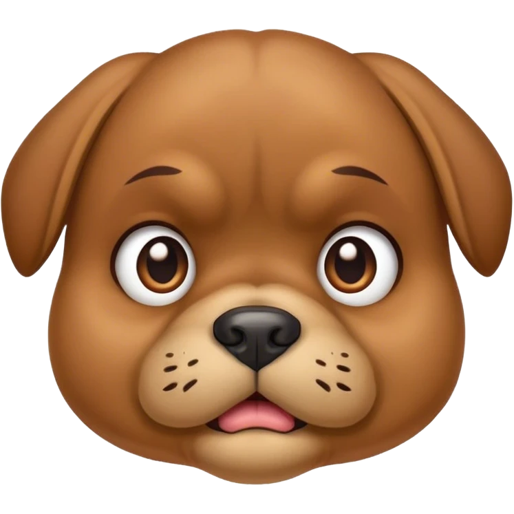 grumpy puppy face emoji