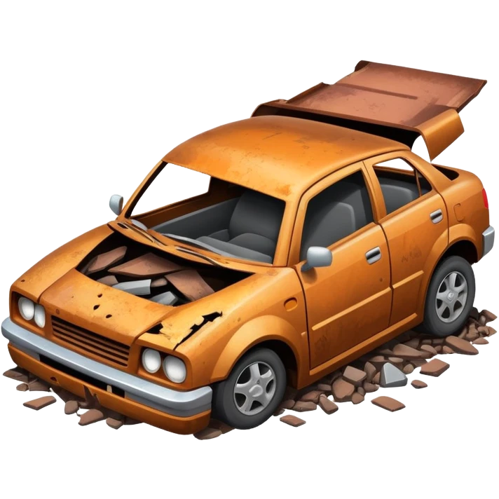 crushed auto emoji
