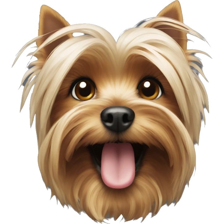 yorkshire terrier smiling emoji