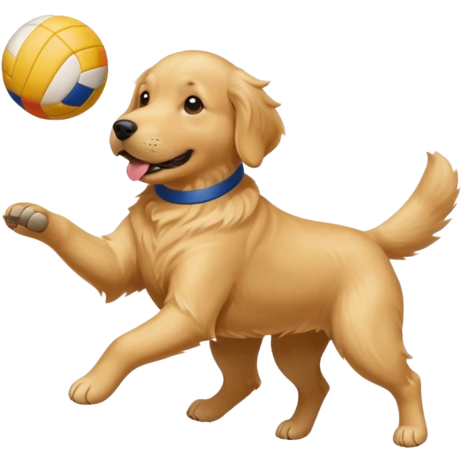 Dog volleyball coffee  emoji