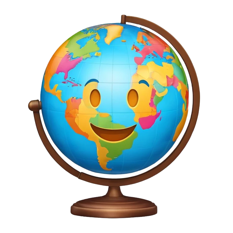 Globo con una cara emoji