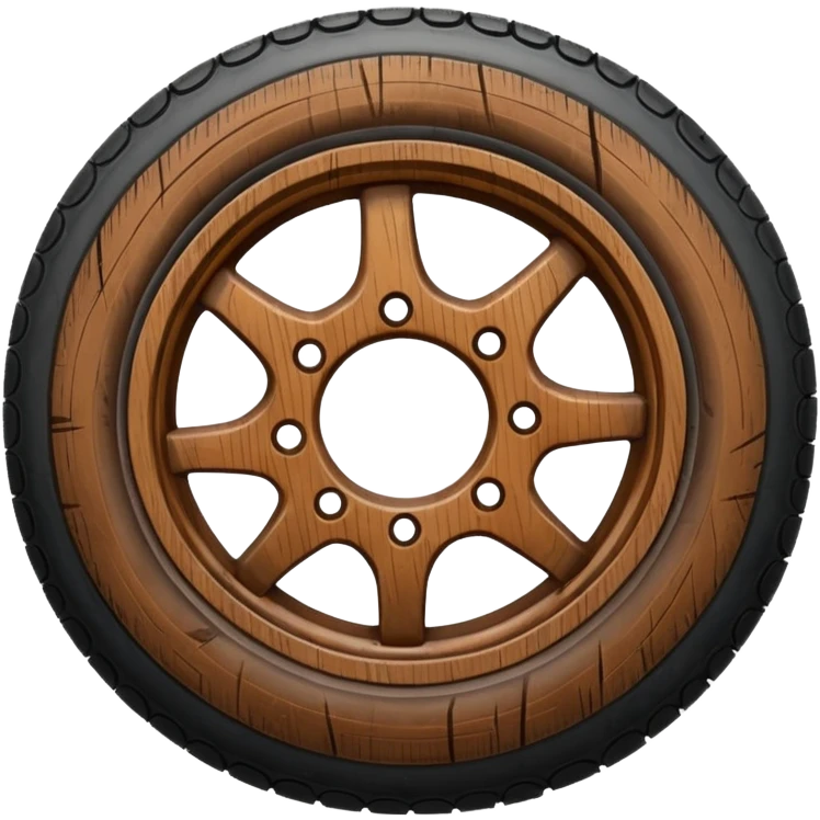 wooden tyre emoji