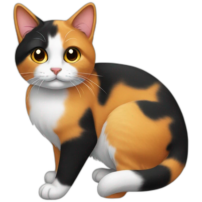calico cat emoji