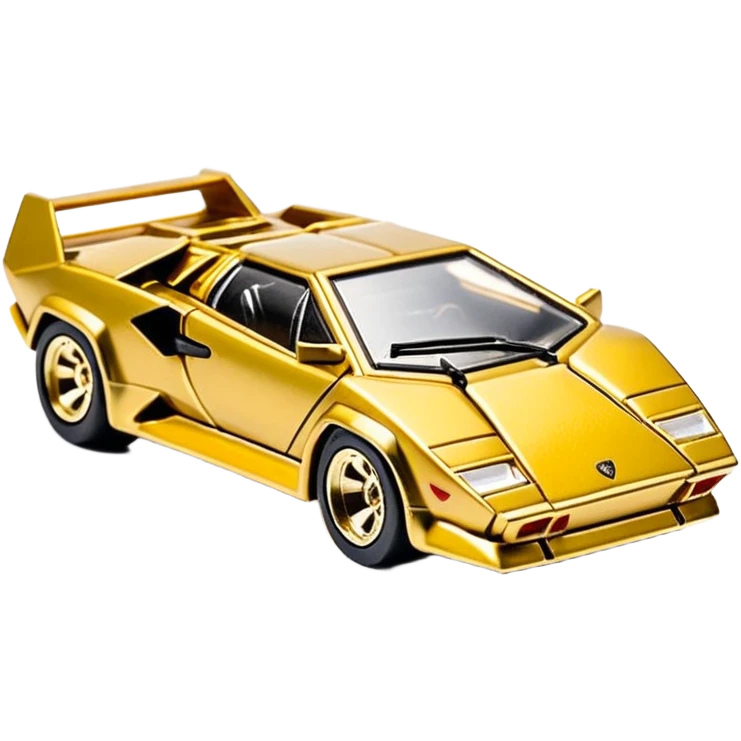 Сделай золотую машинку HotWheels Lamborghini Countach emoji