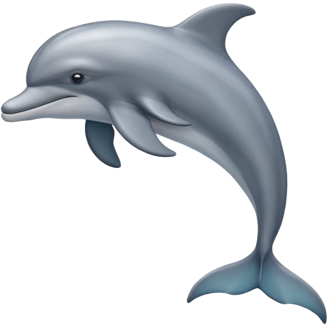 Delfino realistico di lato emoji