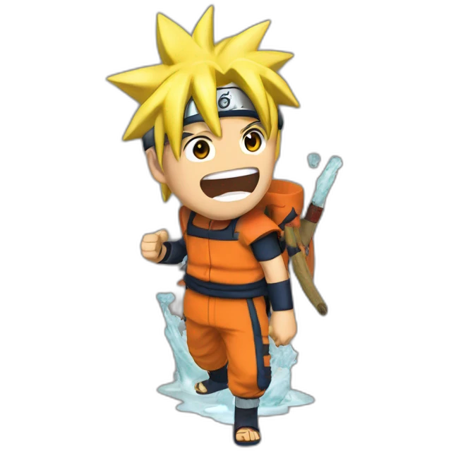 Naruto qui boit un coca emoji
