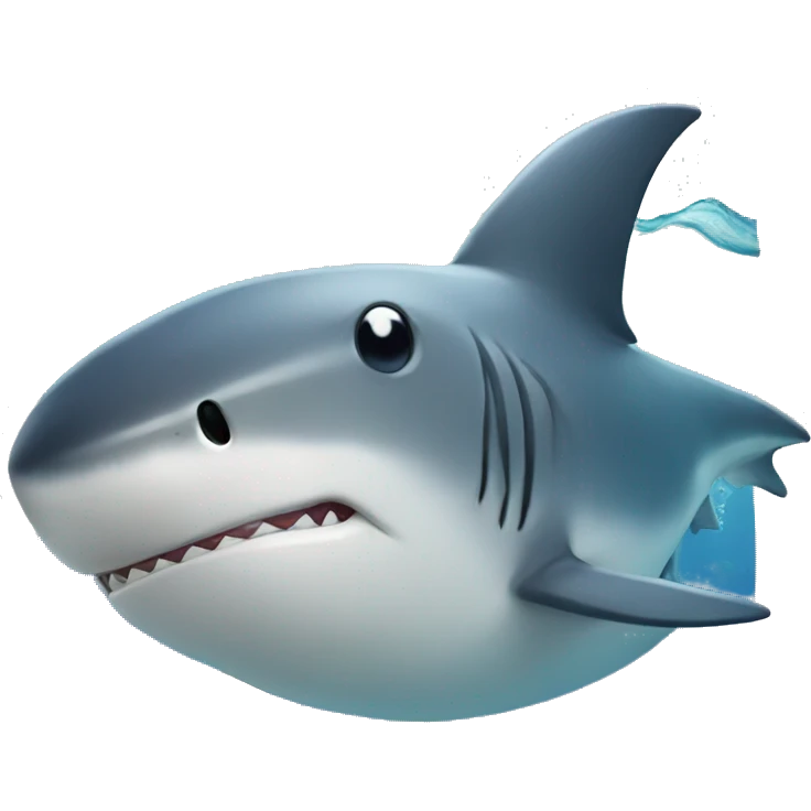 ocean with a shark emoji