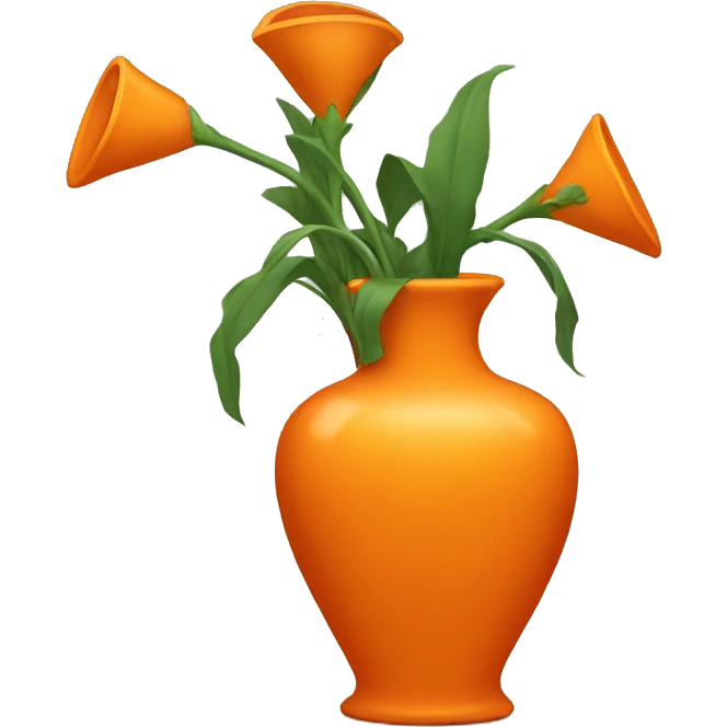orange vase broken emoji