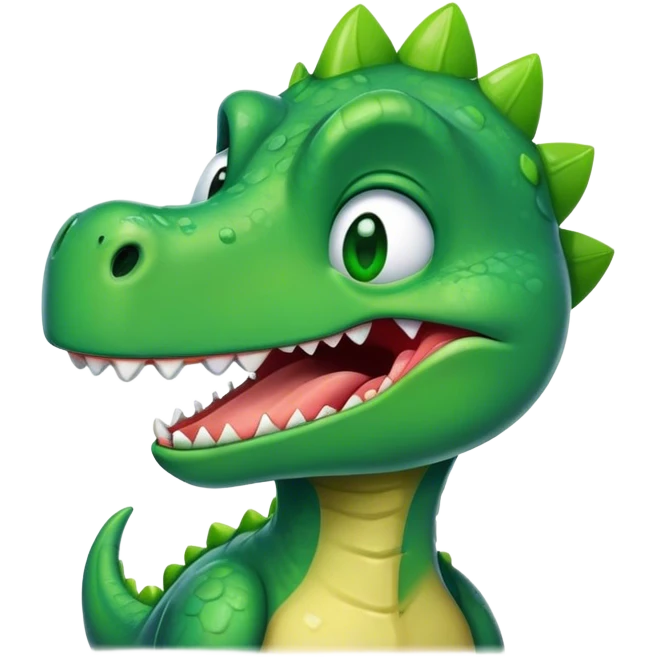 face of an office dinosaur laughing with tears emoji