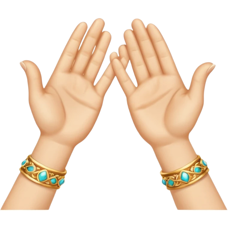 сгенерируй аплодирующие руки с золотыми кольцами emoji