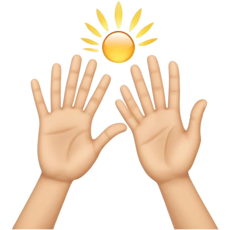palms touching clap another's hand
 emoji