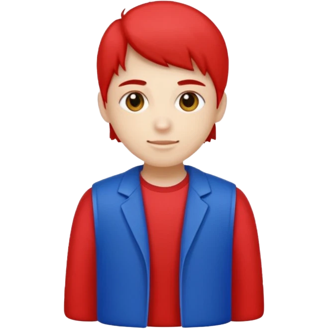 I love you in red white and blue emoji