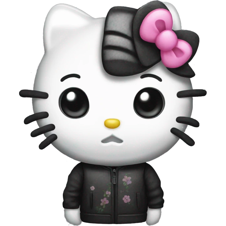 Hello kitty dark  emoji