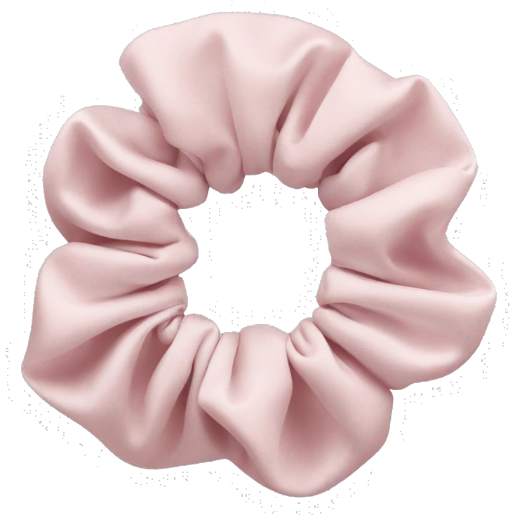 Pale pink Scrunchie  emoji