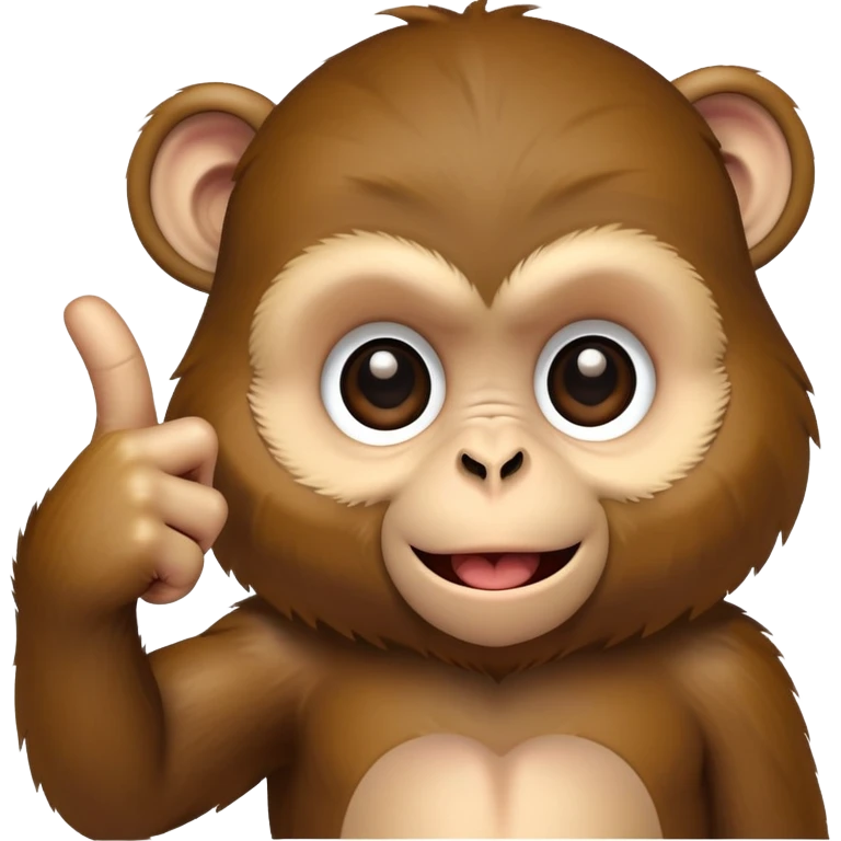 Monkey sticking up middle finger  emoji