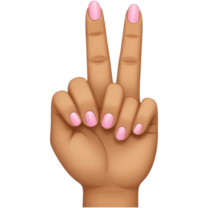 A hand holding index and middle and pinky finger up and ring finger down emoji