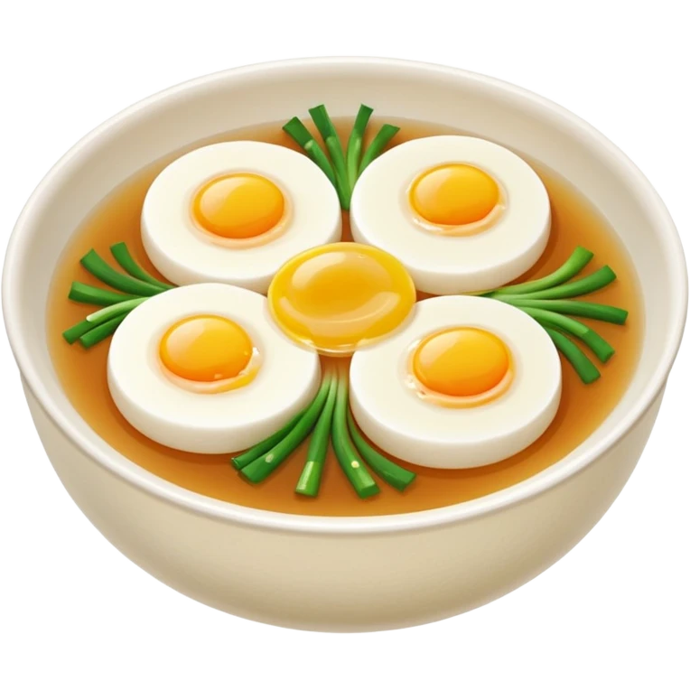 Make an emoji of tteokguk, a traditional Korean food. emoji