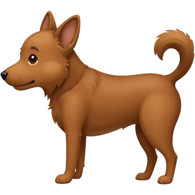 Dog itching butt emoji