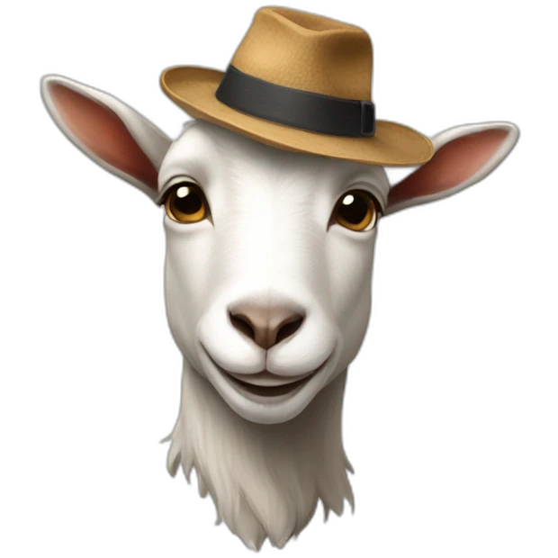 goat with a hat emoji