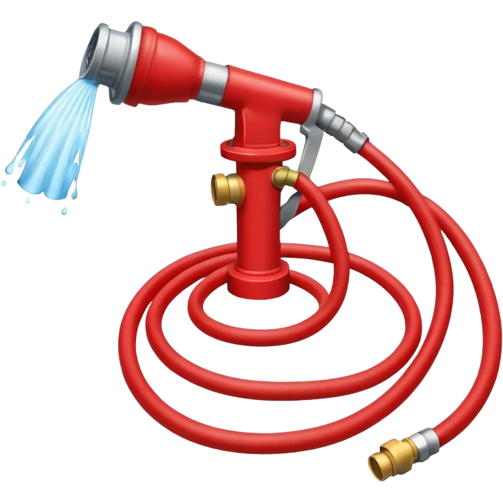 Working fire hose emoji