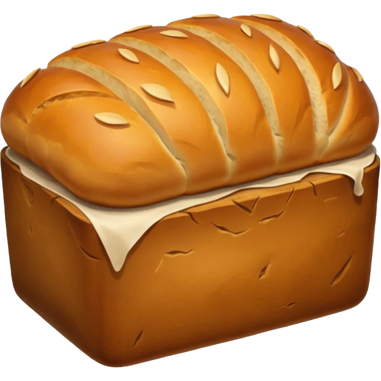 bread loaf taking a nap emoji