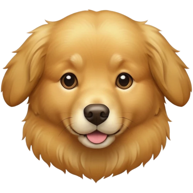 Golden retriever dog emoji
