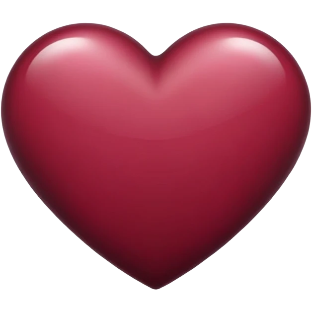 Burgundy heart  emoji
