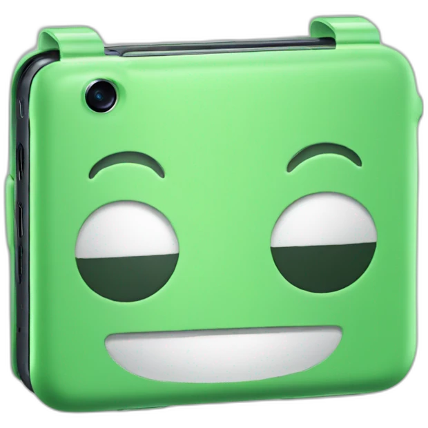 Samsung Z flip 3 green emoji