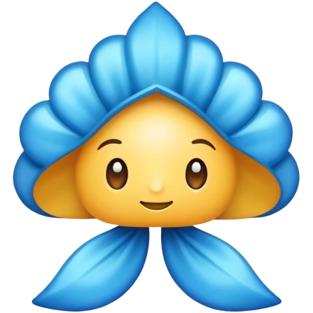 Moño azul emoji