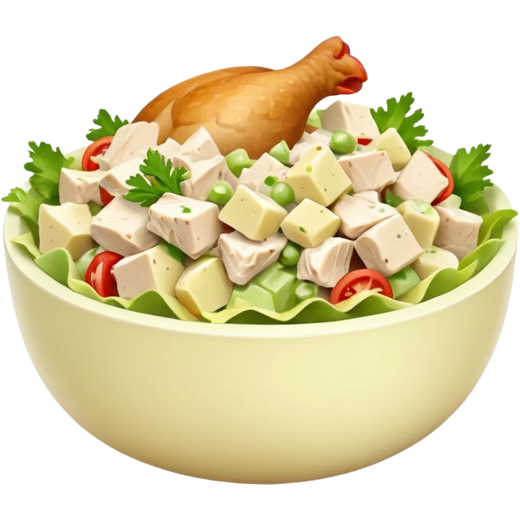 chicken salad emoji