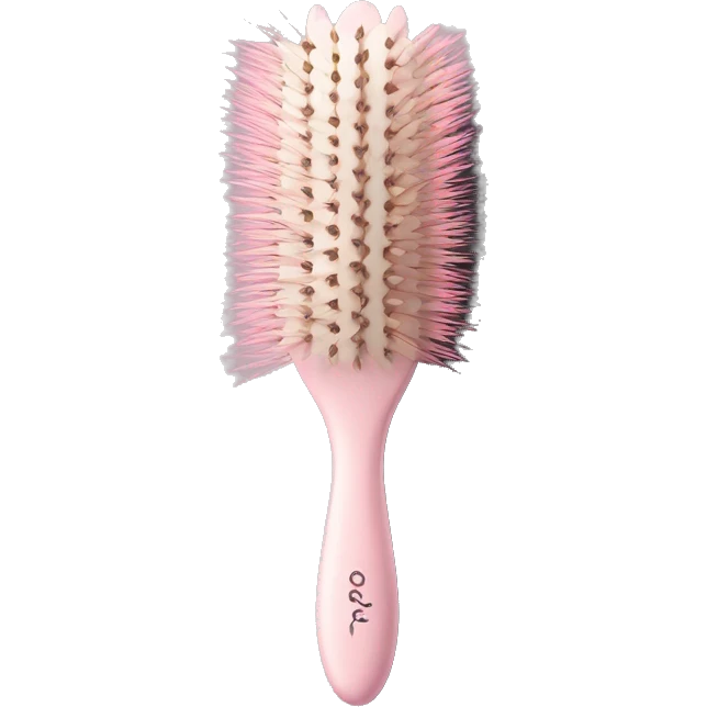  Vintage rococo pale pink hair brush emoji