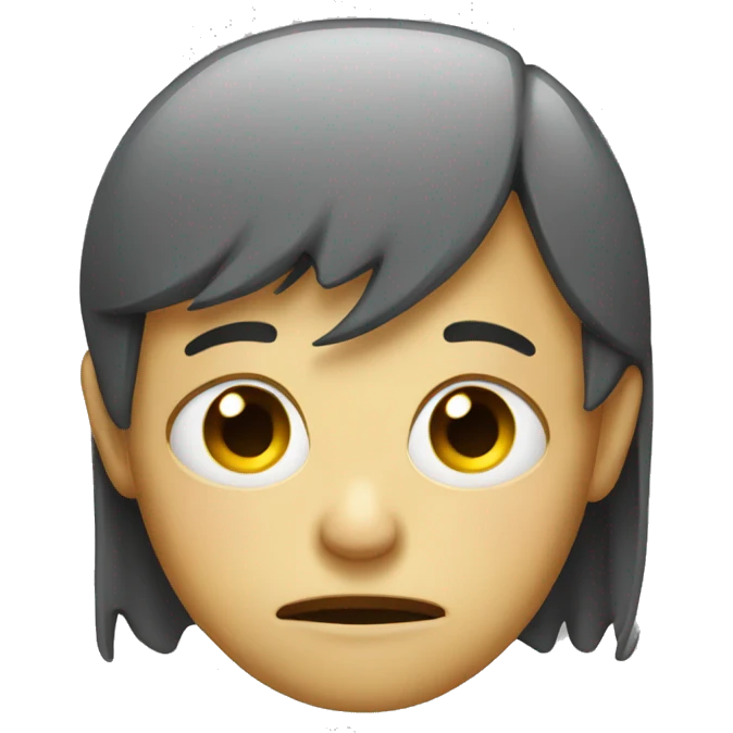 gloomy face  emoji