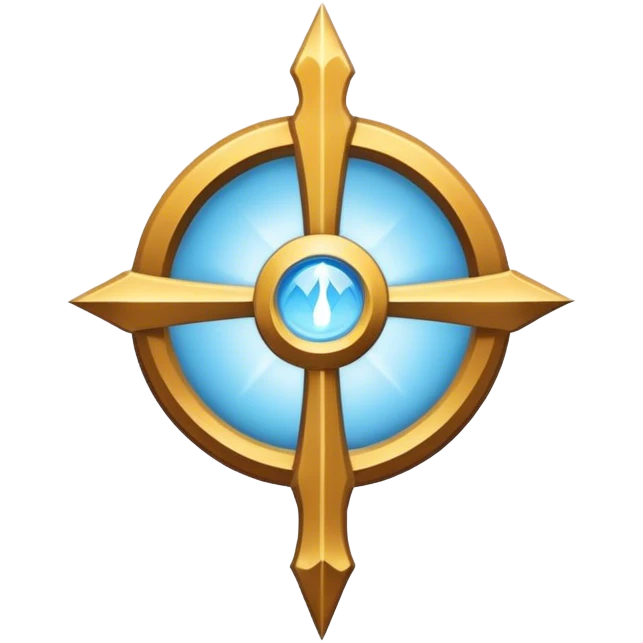 Apostle's emblem with a touch of light blue emoji