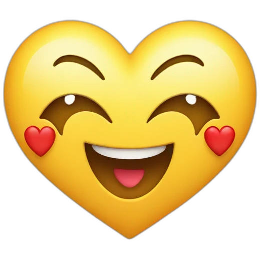 Smiling face with smiling eye and three heart emoji