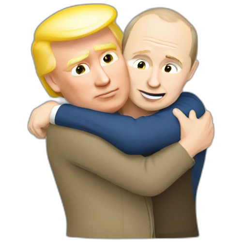 putin-and-donald-trump-hugging emoji