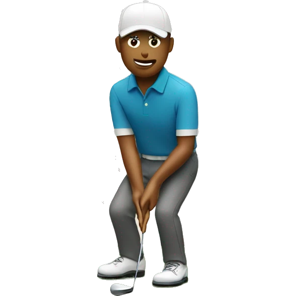Golfer putting  emoji