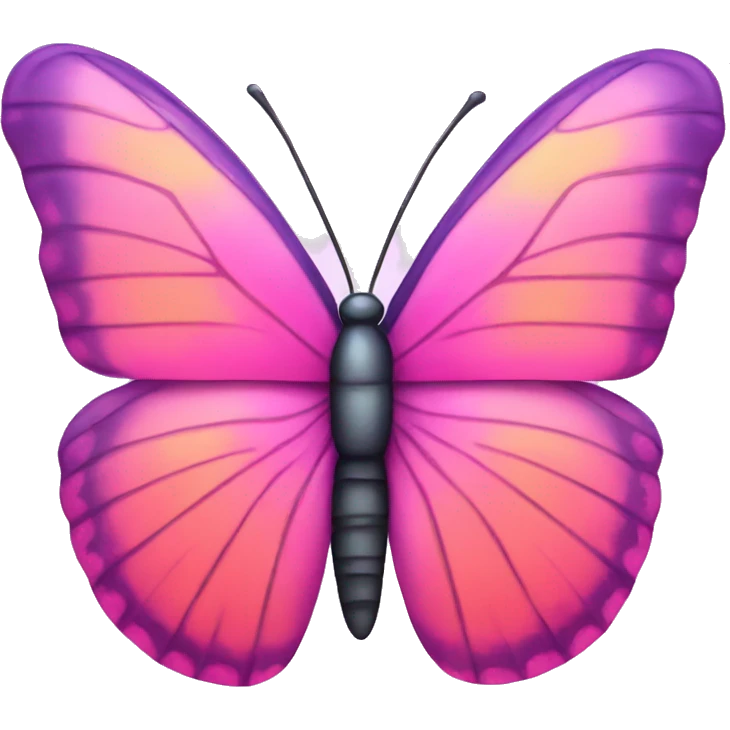 pink rainbow butterfly  emoji