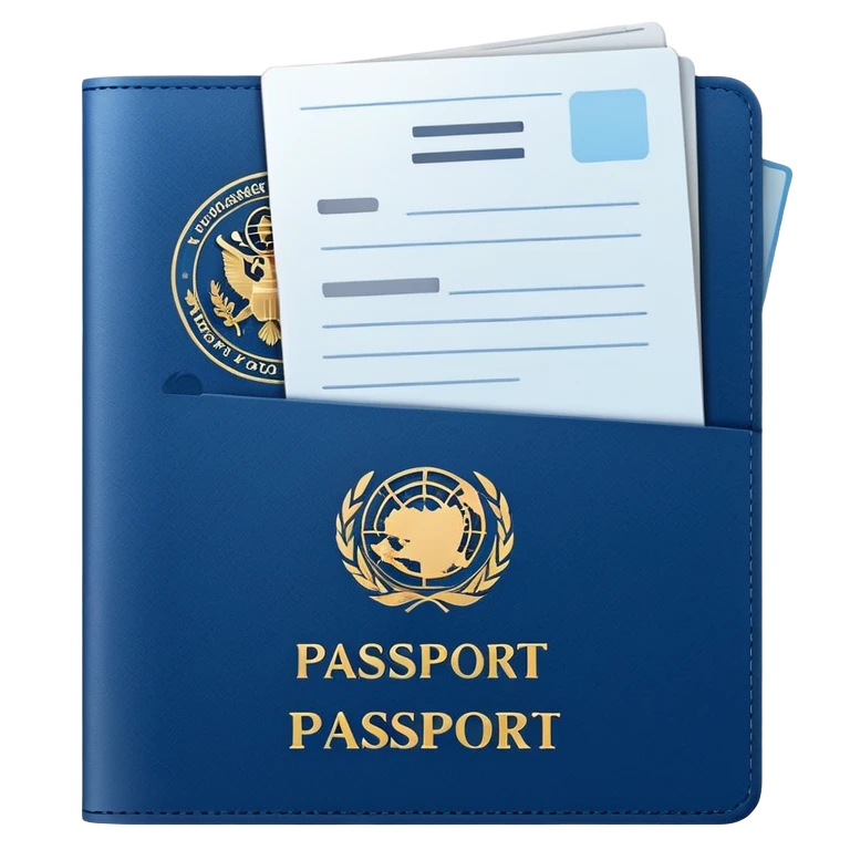 Simple passport emoji