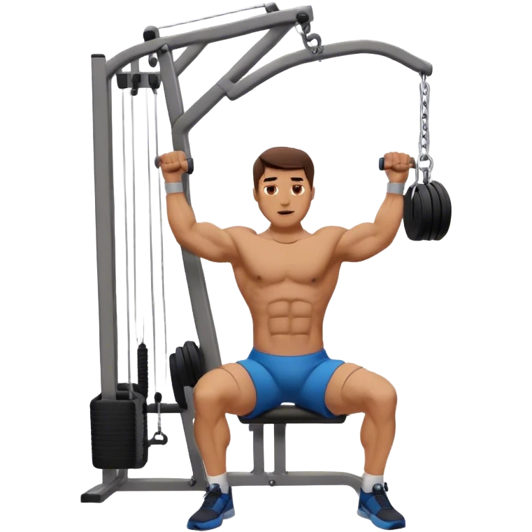 male Cable Lat Pulldown (Wide Grip) emoji
