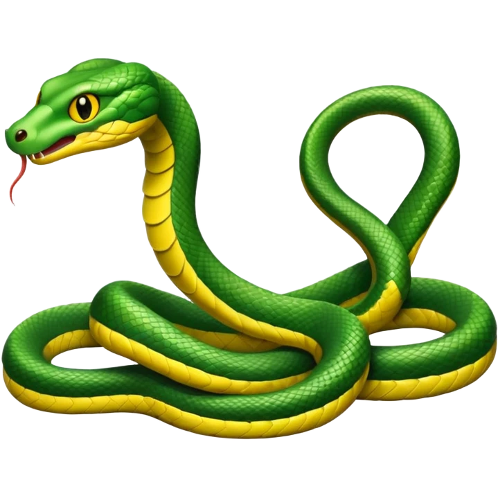 Snake with hands emoji
